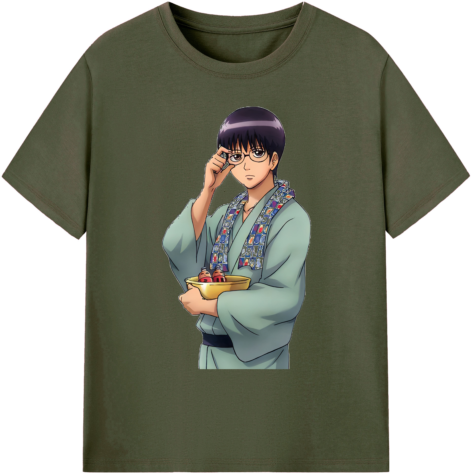 （画像用） ぎんたま 坂田銀時（さかたぎんとき） 神楽 志村新八（しむら しんぱち） GINTAMA Sakata Gintoki Kagura Shimura Shinpachi 綿100％ メンズ半袖Tシャツ｜肌触りやわらか＆通気性